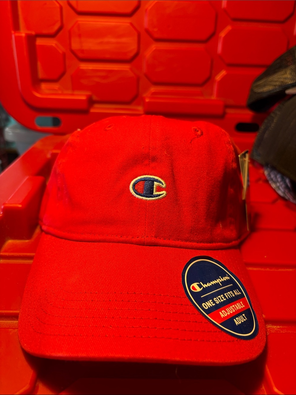 New Champion Hat Red One size Fits All Adjustable Adult New
